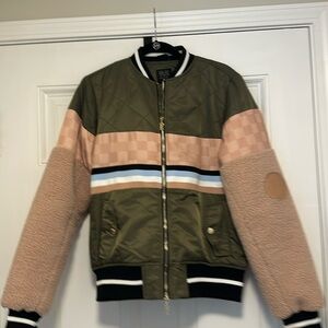 P.E nation varsity jacket worn once